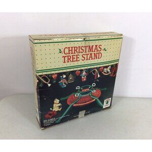 Vintage Christmas Tree Stand Metal Original Box